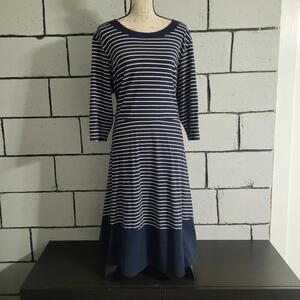BUNDLE SALE!  TOMMY HILFIGER Navy & White Striped Dress Sz 2X